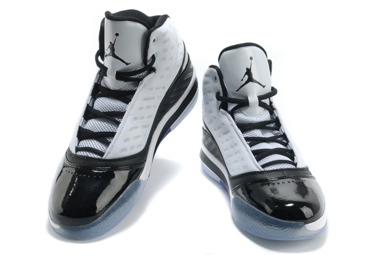 Jordan B`MO White Black Shoes - Click Image to Close